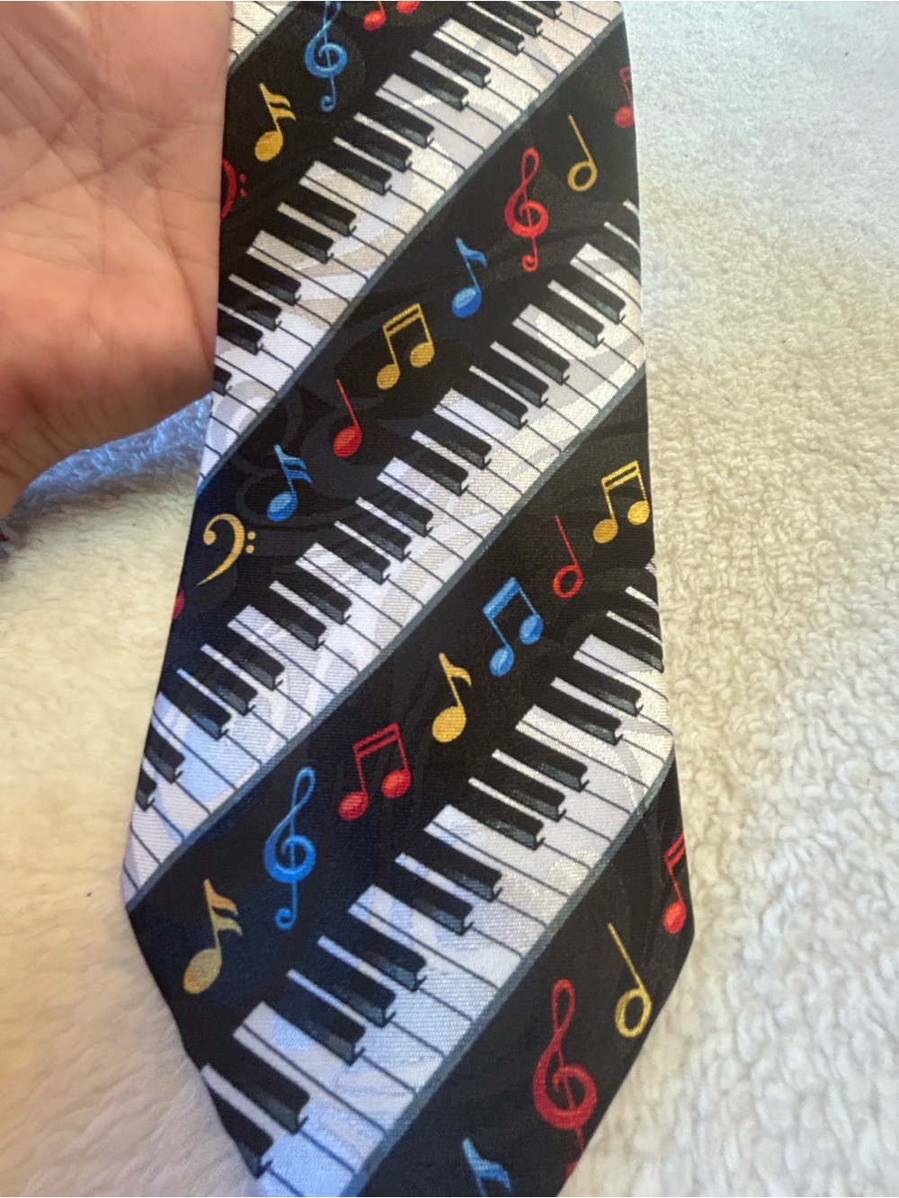 🎁3 for $30 - Music Note Piano Keyboard Necktie